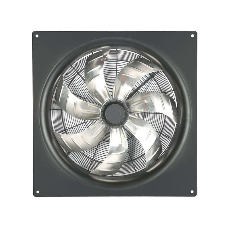 ¿Qué eficiencia energética ofrece el ventilador axial de bajo ruido?