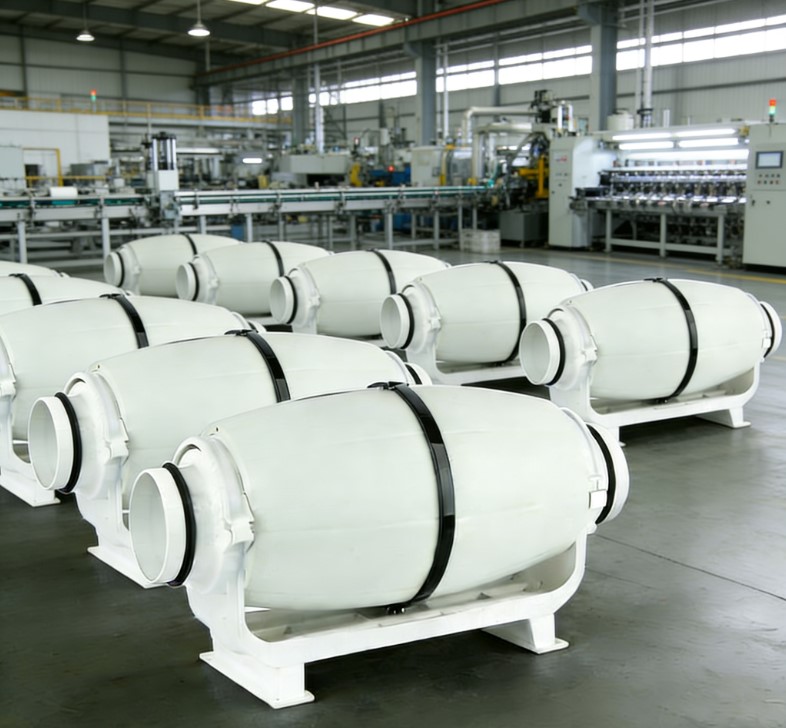 Los ventiladores Can Duct Silent Fan Factory funcionan en áreas húmedas o industriales