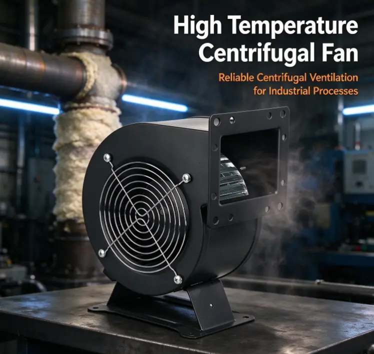 ¿Dónde se instalan habitualmente los ventiladores centrífugos de alta temperatura?